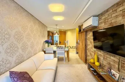 Apartamento á venda na Praia da Enseada com lazer completo/Mar Imóveis Prime.