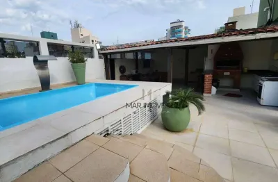 Cobertura com 4 dormitórios à venda, 280 m² por r$ 900.000,00 - praia das astúrias - guarujá/sp