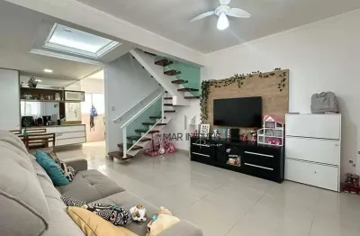 Sobrado com 3 dormitórios à venda, 108 m² por r$ 550.000,00 - praia das astúrias - guarujá/sp