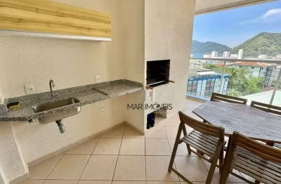 Apartamento com 3 dormitórios para alugar, 115 m² por R$ 6.000/mês - Tombo - Guarujá/SP