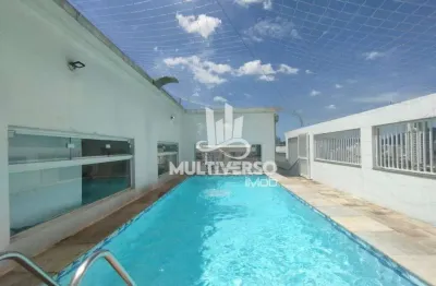 Cobertura de 3 dormitórios com piscina à venda na aparecida - santos/sp