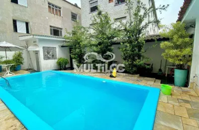 Casa para aluguel, 3 quartos no bairro gonzaga em santos