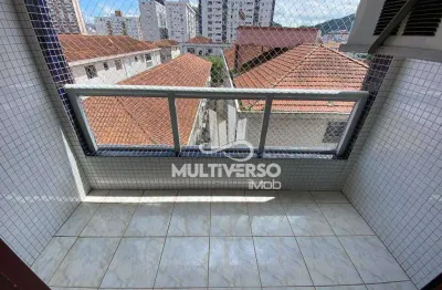 Apartamento à venda em santos - campo grande, 117 m², 2 dorms (1 suíte), frente, 1 vaga