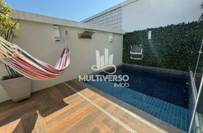 Cobertura à venda, 3 quartos no bairro ponta da praia em santos