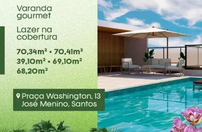 Apartamento à venda, 2 quartos no bairro josé menino em santos