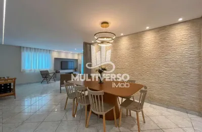 Apartamento com 3 dormitórios mobiliado à venda, 125 m² por r$ 760.000,00 - tupi - praia grande/sp