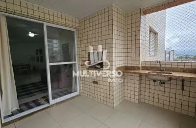 Lindíssimo apartamento com sacada gourmet para venda no bairro guilhermina, localizado na cidade de praia grande / sp.