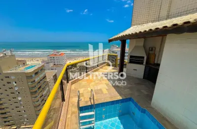 Cobertura duplex com 4 dormitórios à venda, 183 m² por r$ 1.599.000 - aviação - praia grande/sp