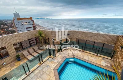 Cobertura com 3 dormitórios à venda, 283 m² por r$ 2.500.000,00 - balneário flórida - praia grande/sp