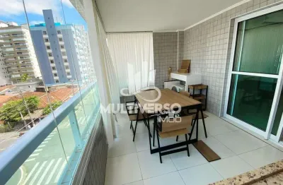 Apartamento porteira fechada, duas suites, sacadas gourmet, lazer completo, 100 metros da praia.