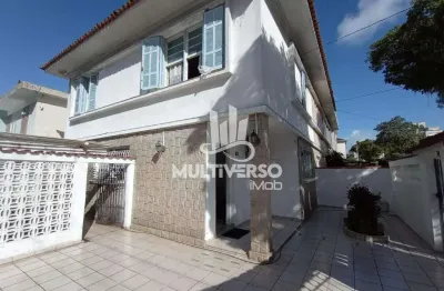 Sobrado à venda, 3 quartos no bairro marapé em santos