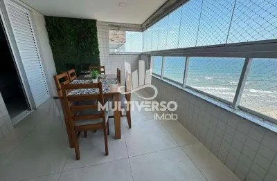 Vende-se apartamento 2 dormitórios mobiliado - frente mar - caiçara