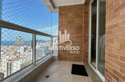 Apartamento para aluguel, 2 quartos no bairro gonzaga em santos