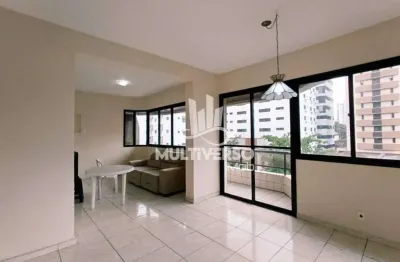 Amplo apartamento com 3 quartos, suíte com closet e varanda - gonzaga, santos