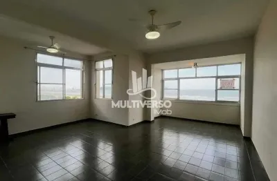 Vista mar incrível | andar alto | 160m² | 3 dorms, dependencia completa | pompeia - santos