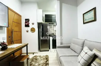Sala living revertida em 1 dorm | lindamente reformado | ponta da praia – quadra da praia