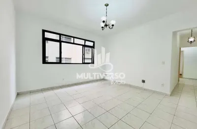 Apartamento excelente 2 dormitórios elevador e vaga no campo grande em santos
