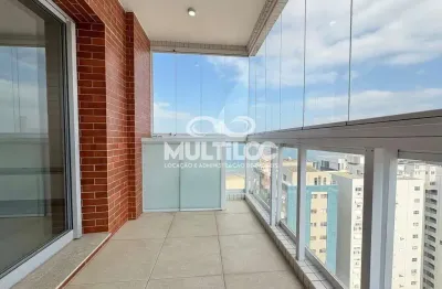 Apartamento tipo studio com varanda e vista mar frente praia com lazer completo