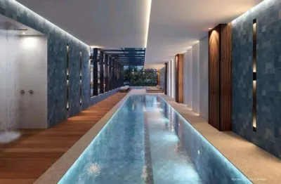Lançamento imobiliário de alto padrão com 3 suítes em 163m² na ponta da praia em santos - vista mar