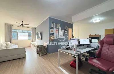 Apartamento amplo com 102 m² 2 dormitórios no marapé em santos