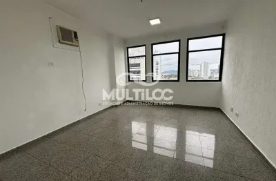 Sala comercial para aluguel, no bairro vila mathias em santos