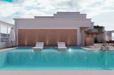 3 suítes em 176m² e pé na areia da praia da aparecida em santos/sp