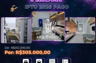Apartamento com 1 quarto à venda no Embaré, Santos 