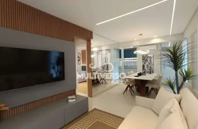 Apartamento decorado de 84,70 m² com 2 suítes no boqueirão, santos - lazer completo