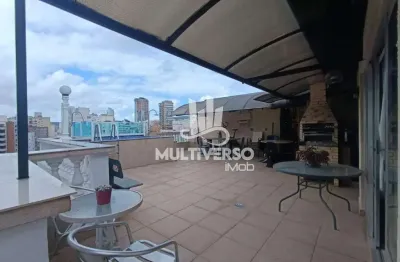 Cobertura em santos, aparecida - 223,34 m², 2 quartos, 1 suíte, piscina e churrasqueira