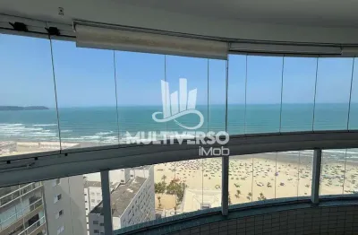 Apartamento 198 m² com 4 suítes, vista mar e varanda gourmet em aviação, praia grande