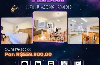 Apartamento impecável uma quadra da praia 2 dormitórios no canal 1 em santos