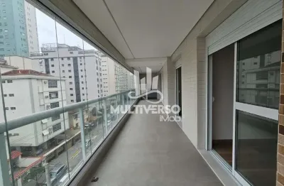 Apartamento de 133,20 m² na frente, santos (aparecida) - 3 dormitórios, financiamento aceito