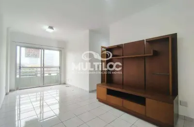 Apartamento 02 dormitórios, 64m²,vila matias, sala ampla com sacada, elevador, vaga, pacote aluguel r$3.500,00