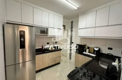 Sobrado à venda em frente, praia grande – canto do forte, 2 dormitórios