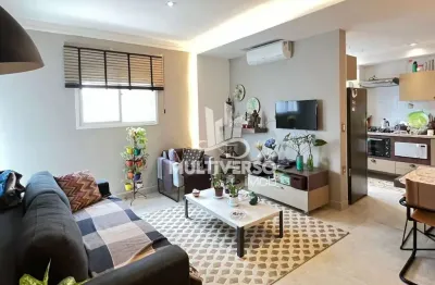 Apartamento de 1 dormitório com varanda gourmet e vaga demarcada – pronto para morar no coração de santos