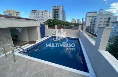 Apartamento residencial de 250 m² em santos (campo grande) — financiamento aceito, ocupado