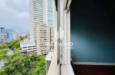 Kitnet à venda em santos (ponta da praia) – 33 m², frente, 1 vaga, finanziamento disponível