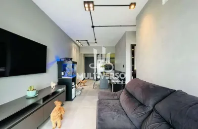 Apartamento 02 dormitórios sala ampla e arejada com sacada, móveis planejados e área de lazer completa