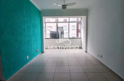 Apartamento 02 dormitórios com elevador e portaria 24h com vista mar no embaré - santos