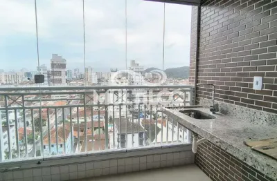 Apartamento 90m² para aluguel em canto do forte, praia grande — 2 suítes, varanda gourmet