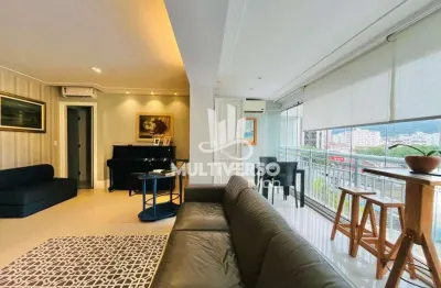 Apartamento alto padrão de 3 dormitórios lazer completo 4 quadras da praia no Gonzaga em Santos