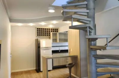 Excelente cobertura, duplex mobiliado com 2 dormitórios, próximo a usp bauru