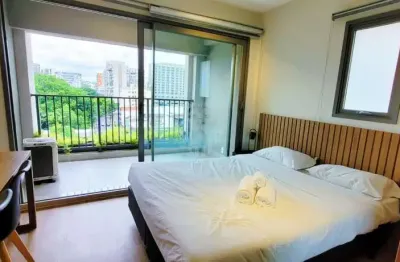 Apartamento com 1 quarto para alugar na Avenida dos Eucaliptos, 815, Moema, São Paulo por R$ 4.479