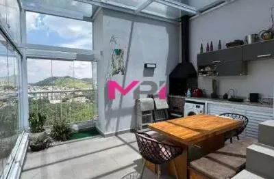 Apartamento cobertura duplex a venda no condominio naturale - jardim ana maria - jundiaí/sp