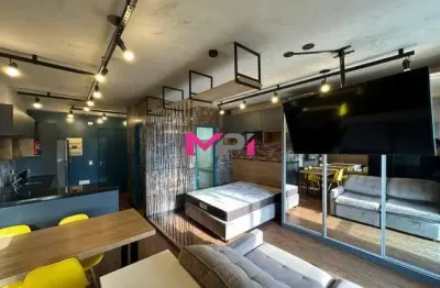 Apartamento estilo flat mobiliado para venda no condomínio línea - jundiaí/sp