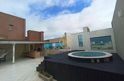 Cobertura  duplex com 3 dormitórios à venda, 264 m² por r$ 620.000 - balneário stella maris - peruíbe/sp