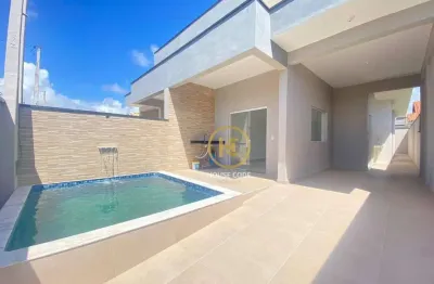 Casa com 3 dormitórios à venda, 87 m² por r$ 450.000,00 - balneário são joão batista ii - peruíbe/sp