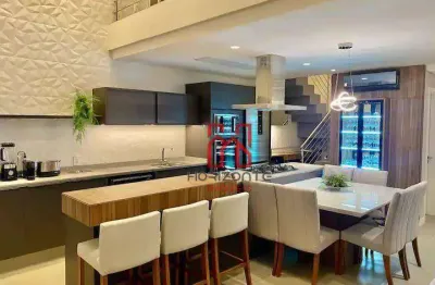 Loft com 3 dormitórios à venda, 135 m² por r$ 3.150.000,00 - jurerê - florianópolis/sc