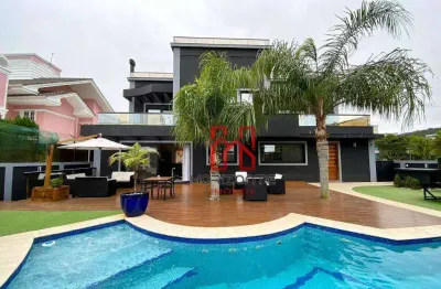 Casa com 5 dormitórios à venda, 800 m² por r$ 14.900.000,00 - jurerê internacional - florianópolis/sc
