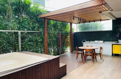 Apartamento garden com 2 dormitórios à venda, 137 m² por r$ 4.200.000,00 - jurerê internacional - florianópolis/sc